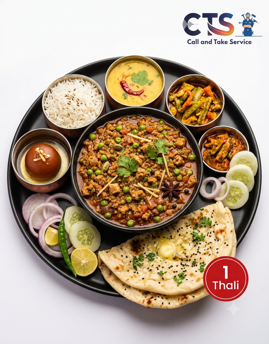Chicken Keema Thali