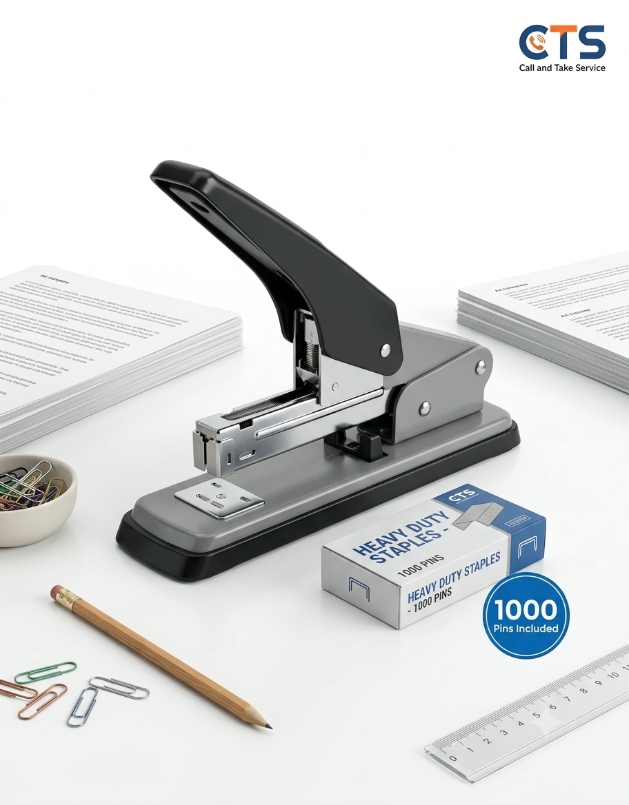 Heavy Duty Stapler with 1000 Staple Pins