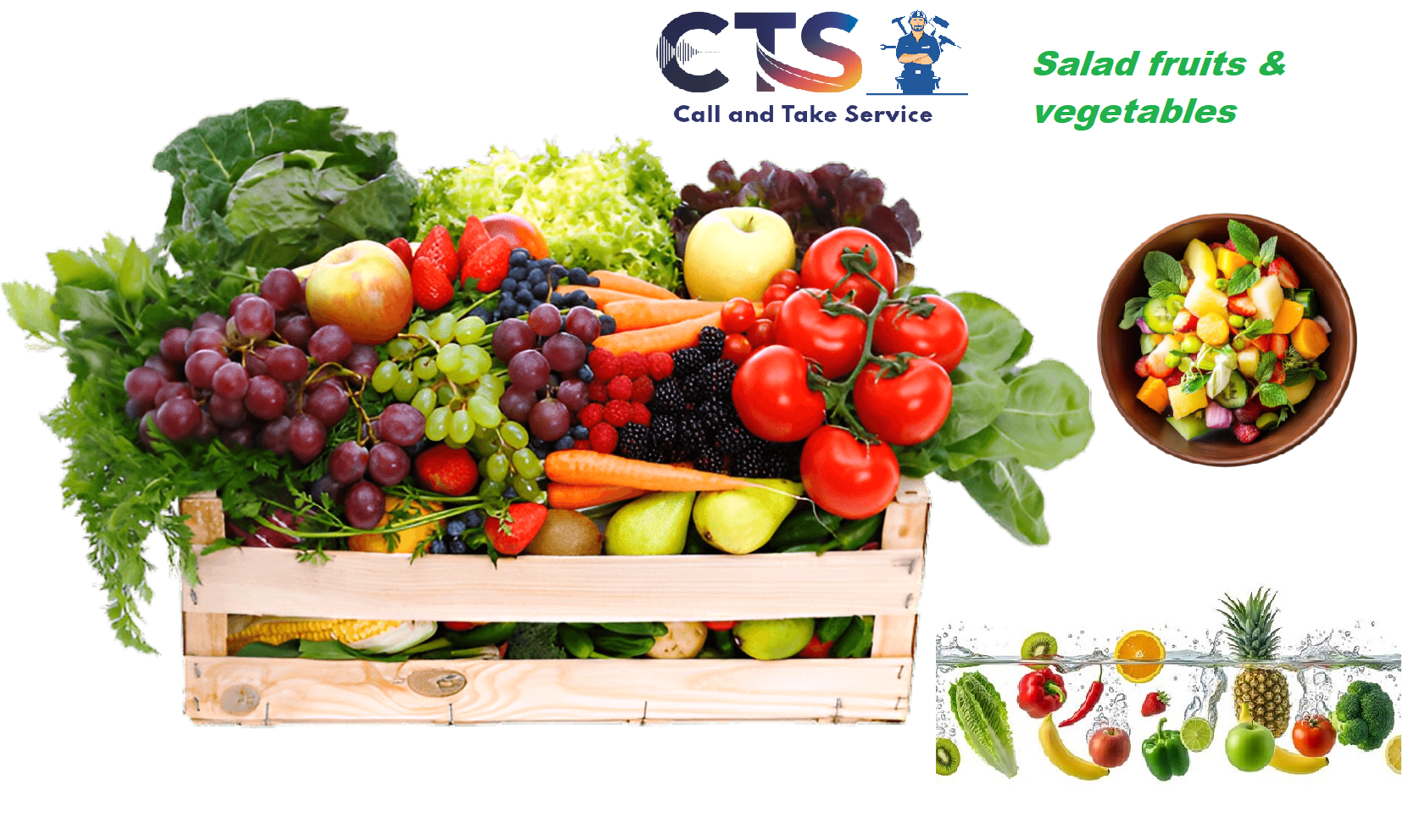 Salad fruits & vegetables