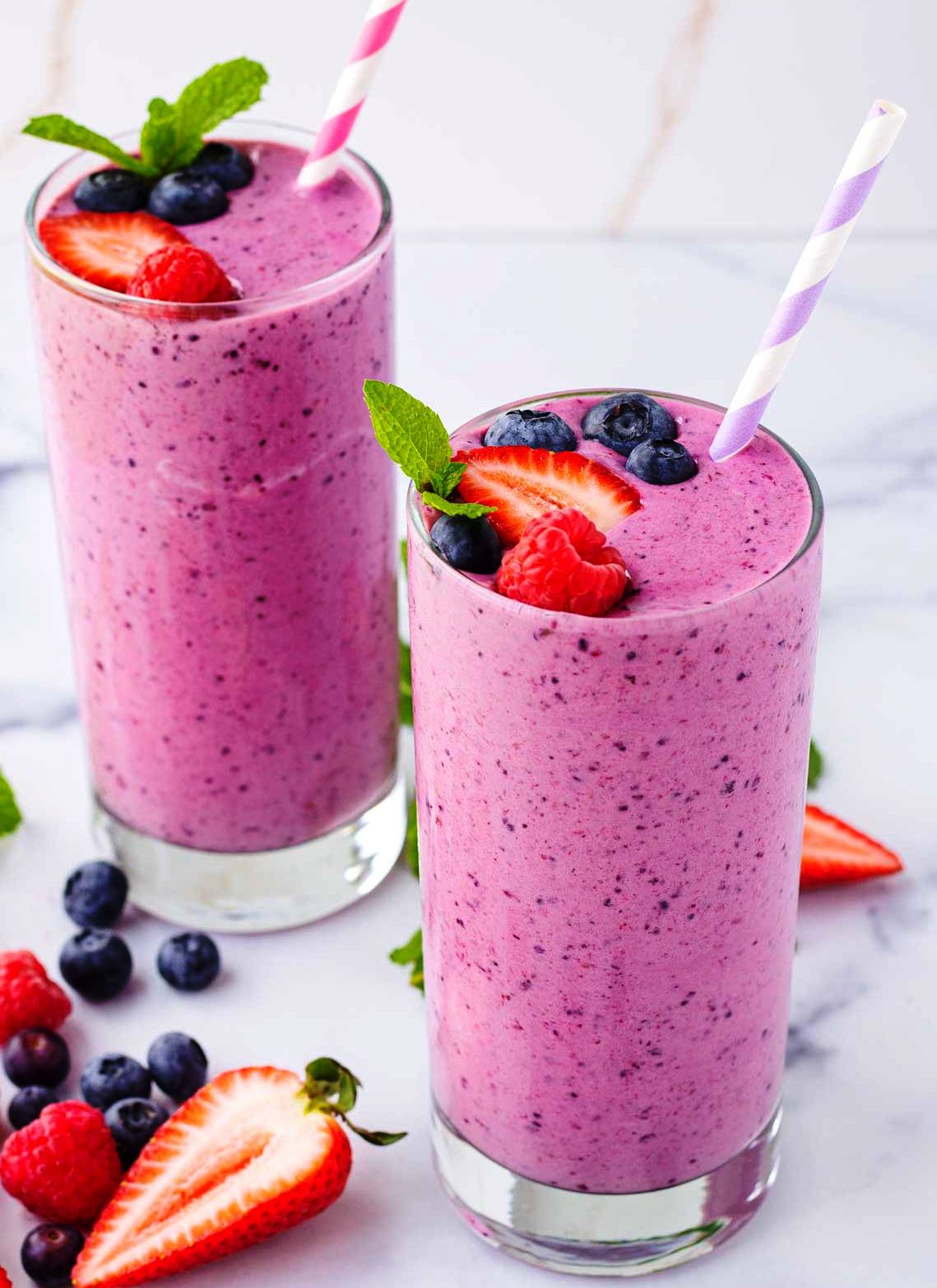 Mixed Fruit Smoothies